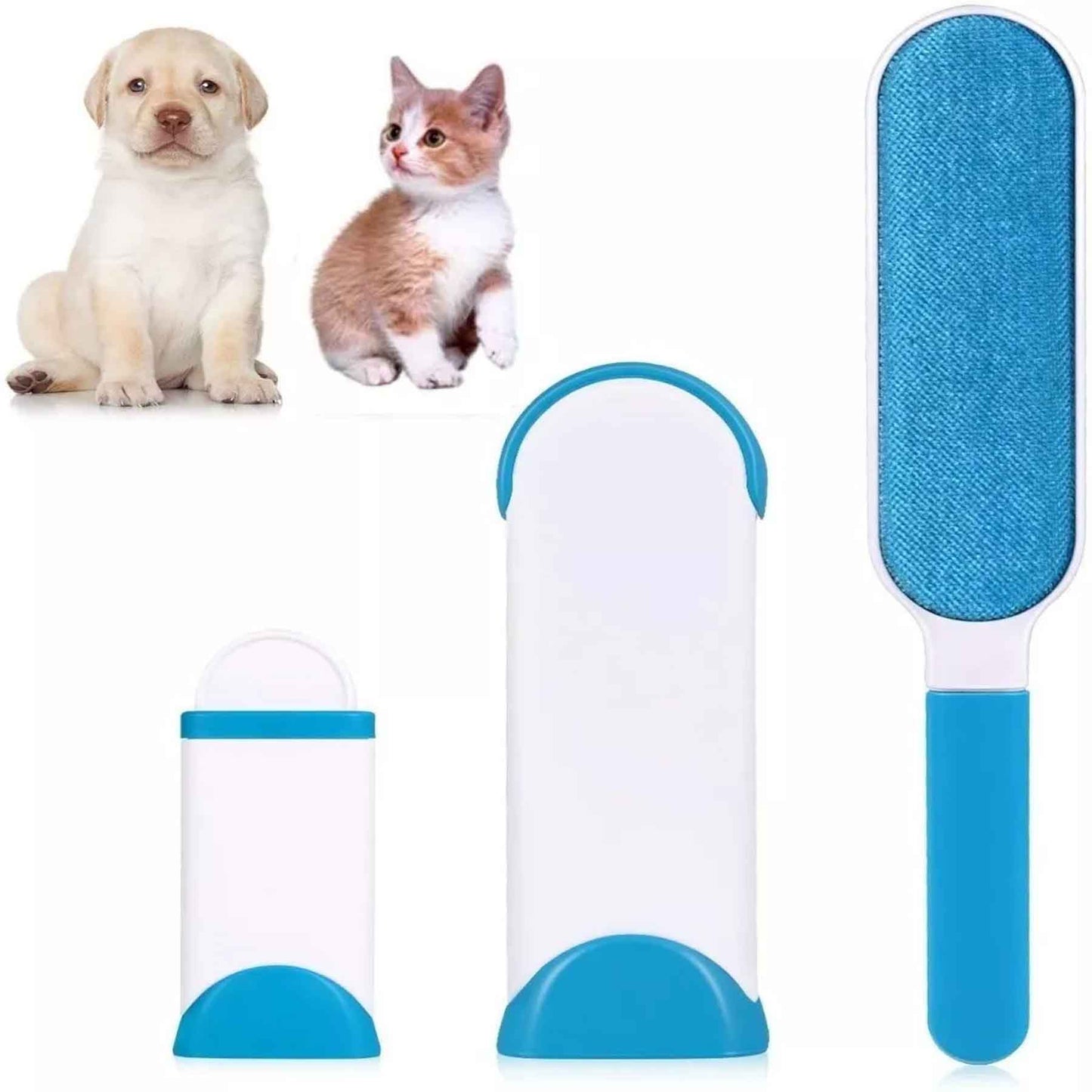 Cepillo Quita Pelos De Mascota 2pcs Azul